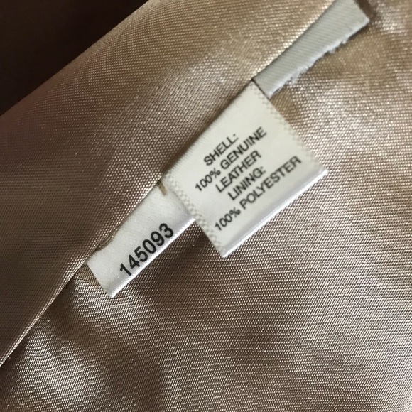 Leather Jacket, Beautiful Shade of Beige - Picture 7 of 7